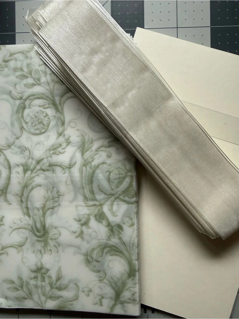 Soft Sage Floral Invitation Set of 25 Anna Griffin